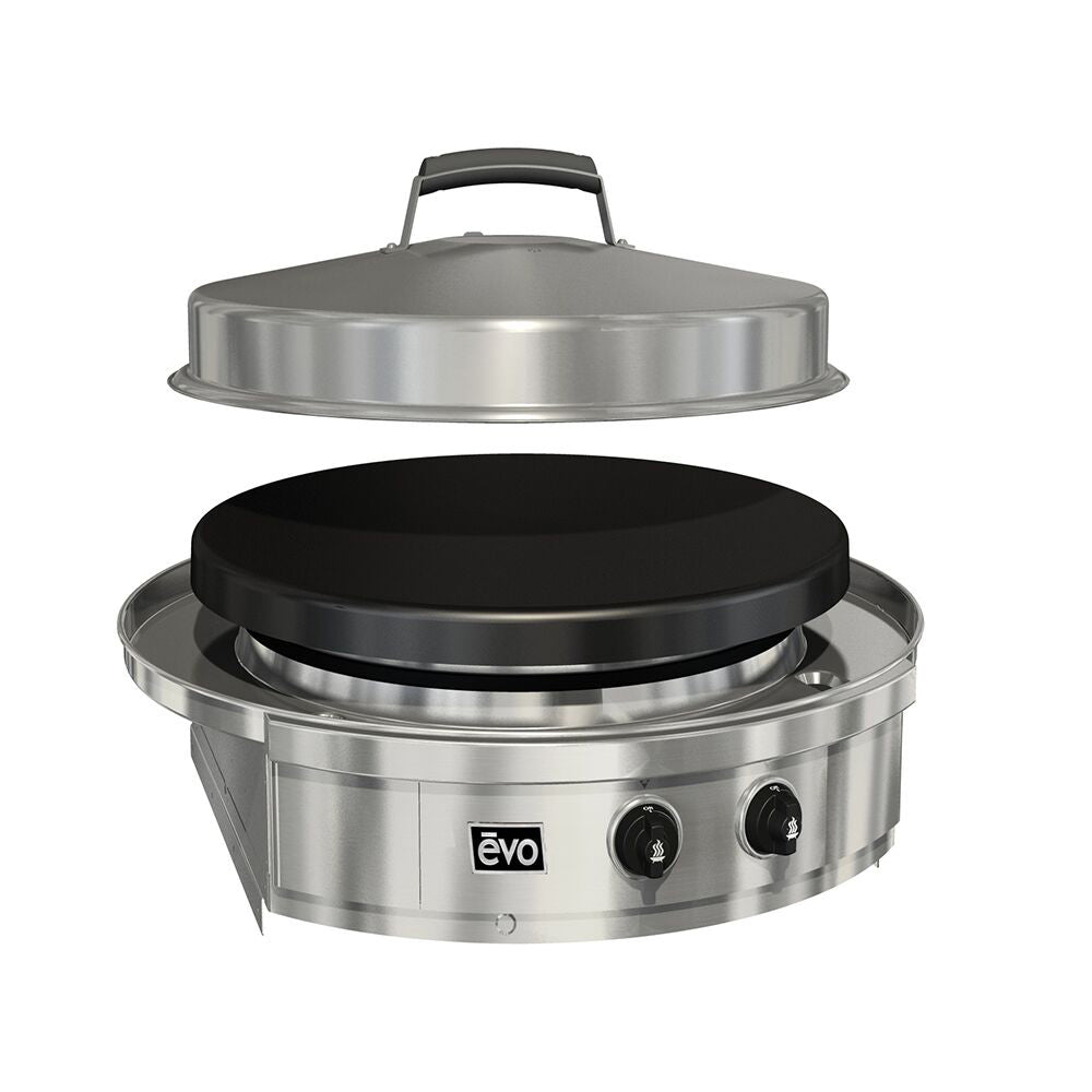 Evo 10-0095 Affinity 25G Series 25-Inch Built-In Flat Top Gas Grill