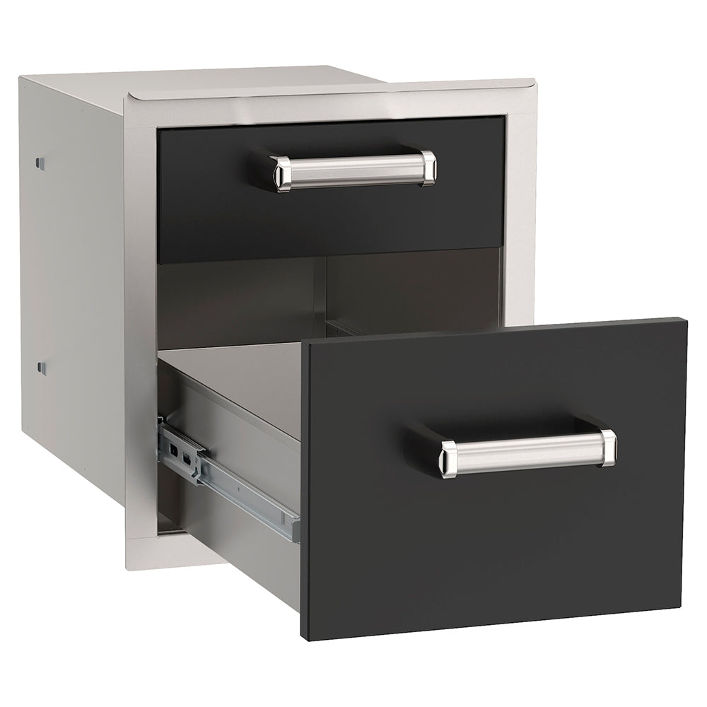 Fire Magic Echelon Black Double Drawer