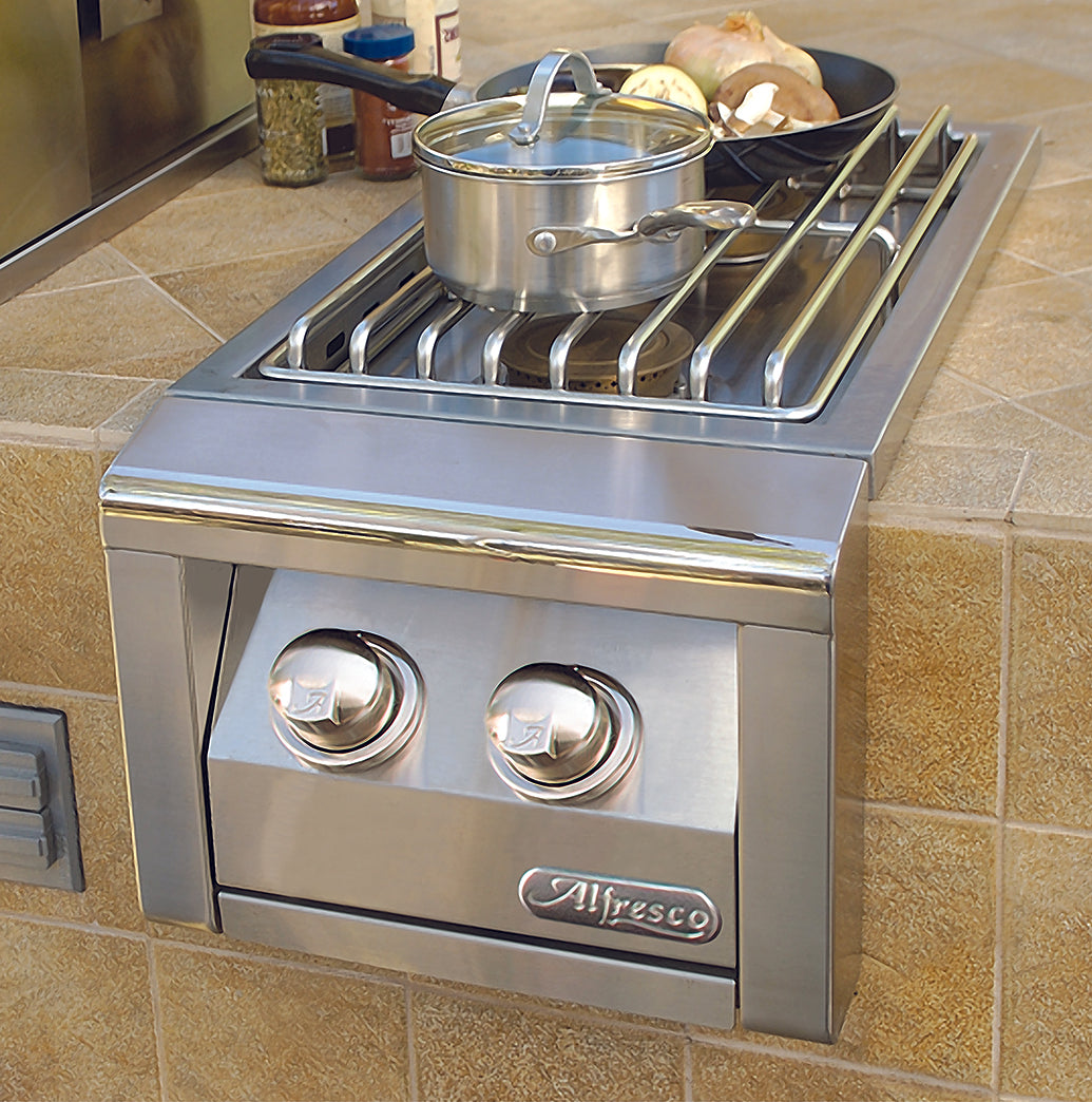 Alfresco AXESB-2 Built-In Dual Side Burner, 14
