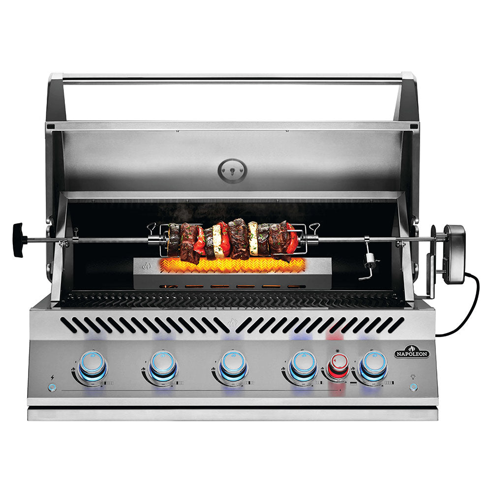 Napoleon BIG38RBSS Stainless Steel Built-In 700 Series 38-Inch Infrared Rear 5-Burner Gas Grill Head