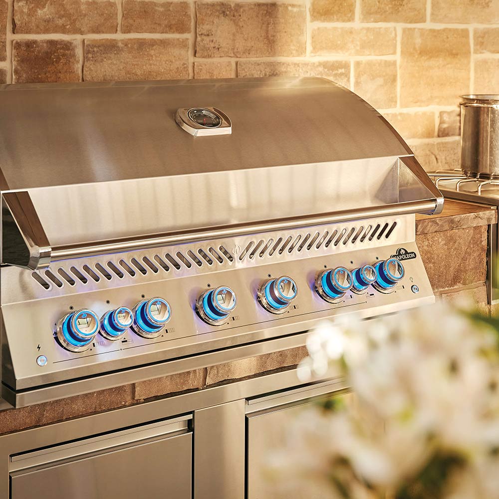 Napoleon BIG44RBSS Stainless Steel Built-In 700 Series 44-Inch Infrared Rear 6-Burner Gas Grill Head