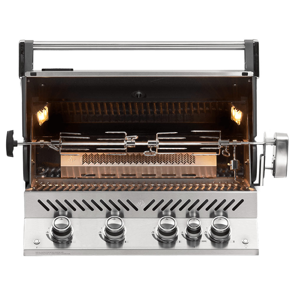 Napoleon BIPRO500RBSS-3 Prestige PRO 500 Built-In Gas Grill with Rotisserie