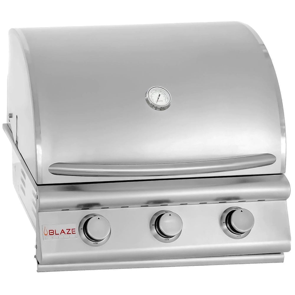 Blaze BLZ-3LBM Prelude Stainless Steel Built-In 3-Burner Gas Grill, 25-inch