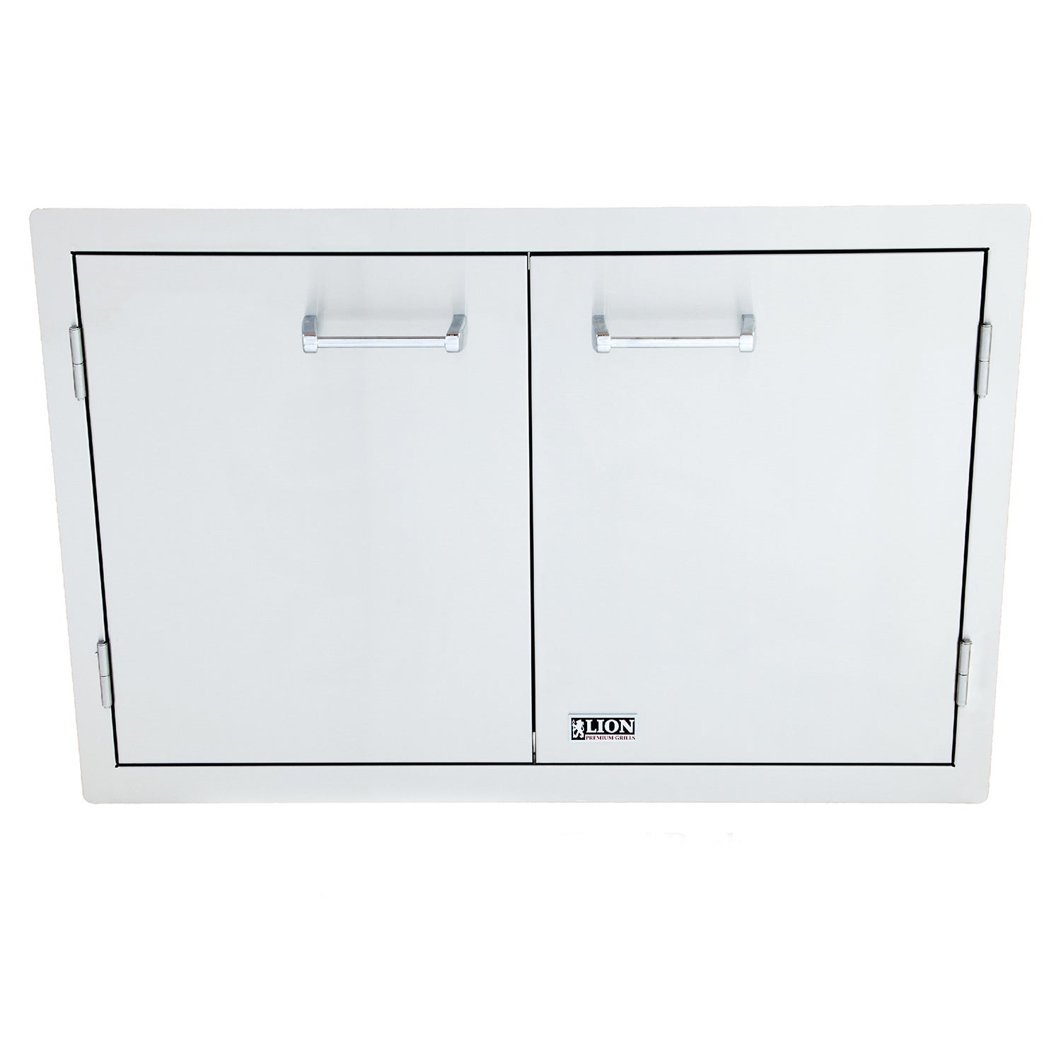 Lion Stainless Steel Double Access Door with Towel Rack, 33x22-Inches