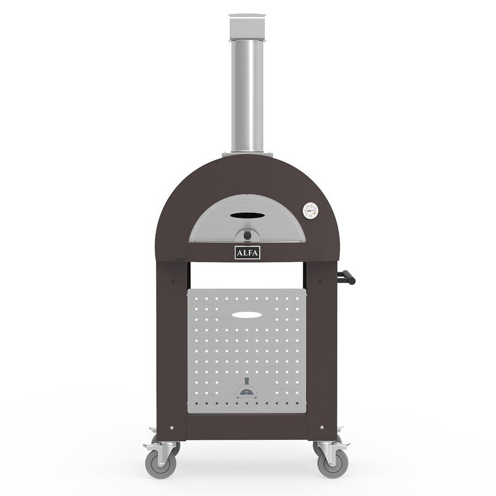 Alfa FXONE-LRAM Nano 23-Inch Wood-Fired Pizza Oven on Cart