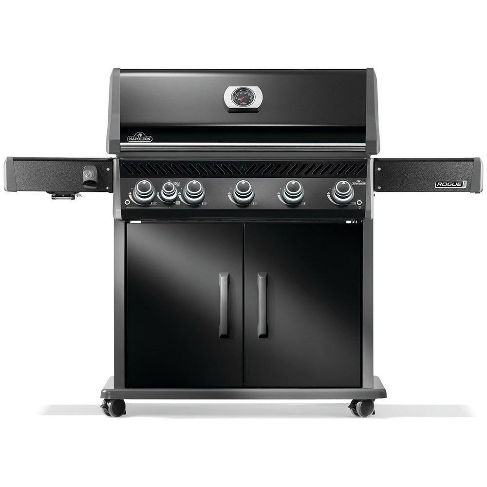 Napoleon Rogue PRO 625 Gas Grill On Cart With Infrared Side Burner