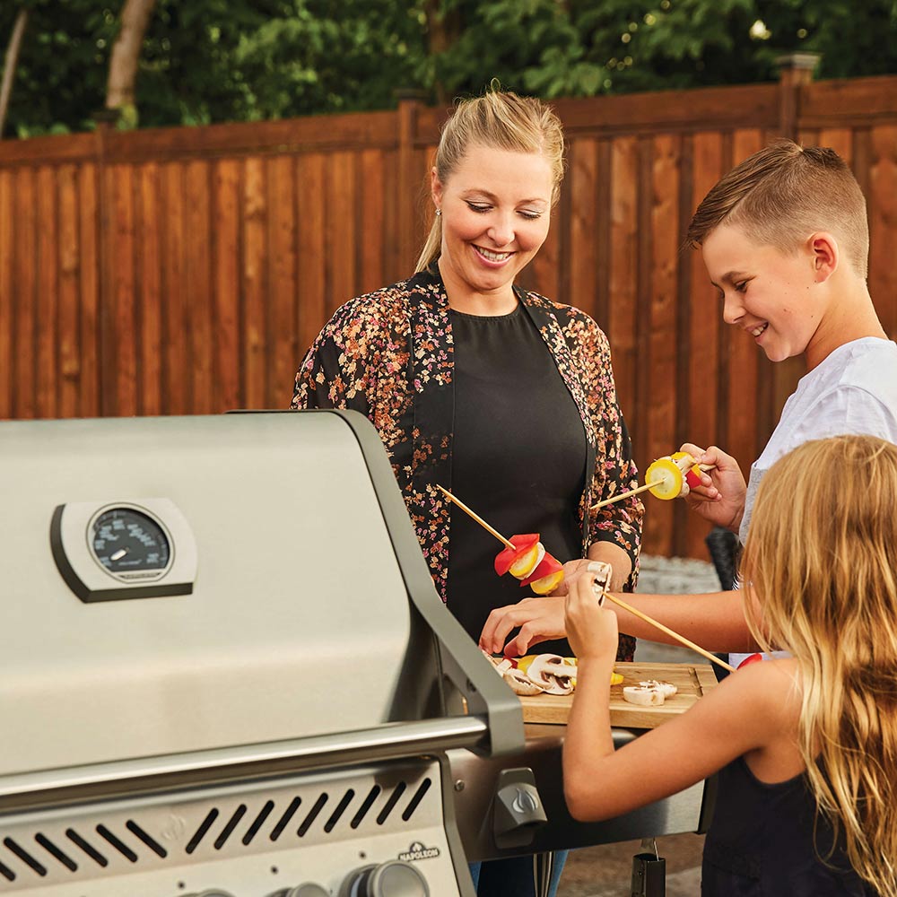 Napoleon RSE425RSIBSS Rogue SE 425 Gas Grill on Cart with Infrared Side and Rear Burners, 23.75-Inches