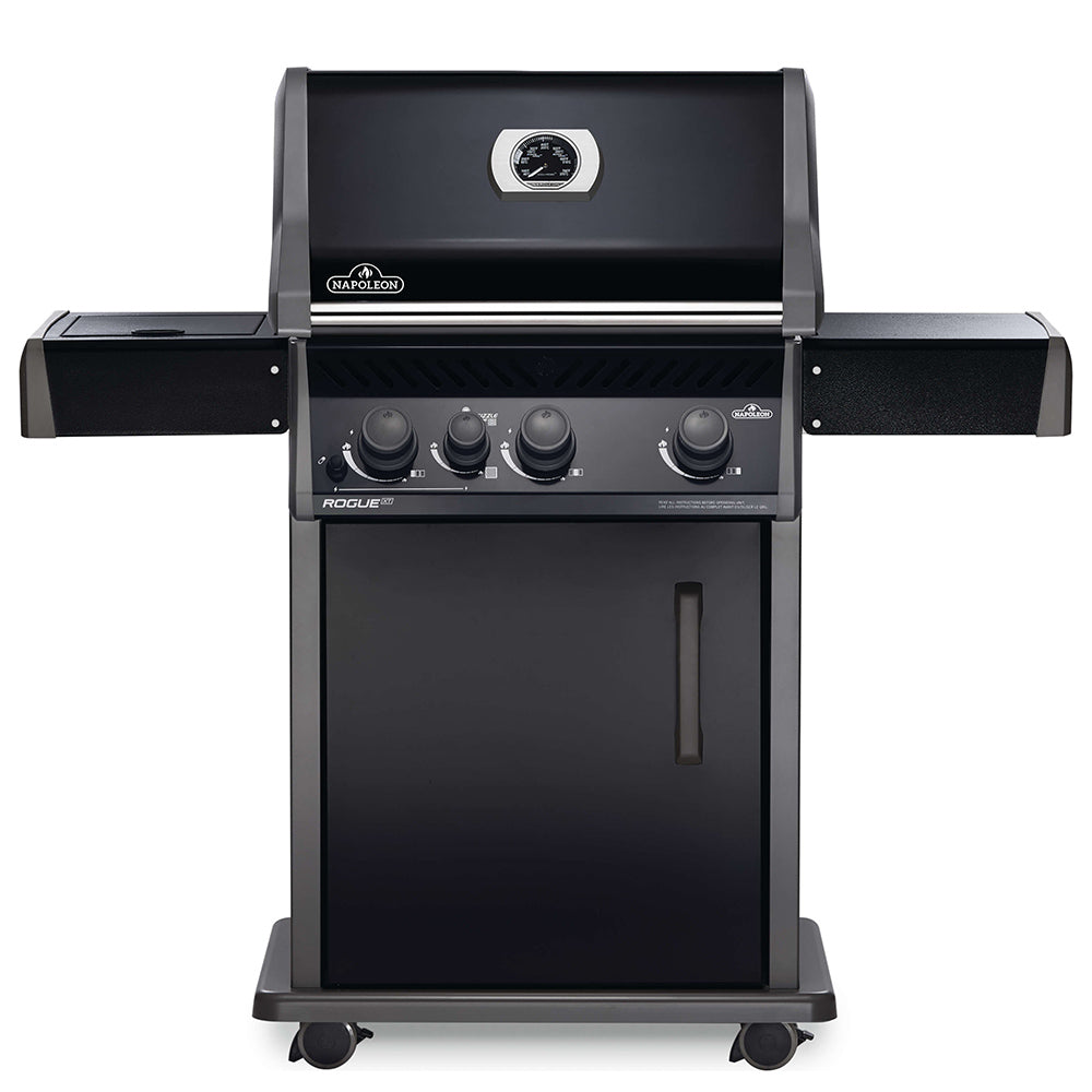 Napoleon RXT425SIBK Rogue XT 425 Black Gas Grill on Cart with Infrared Side Burner, 23.75-Inches