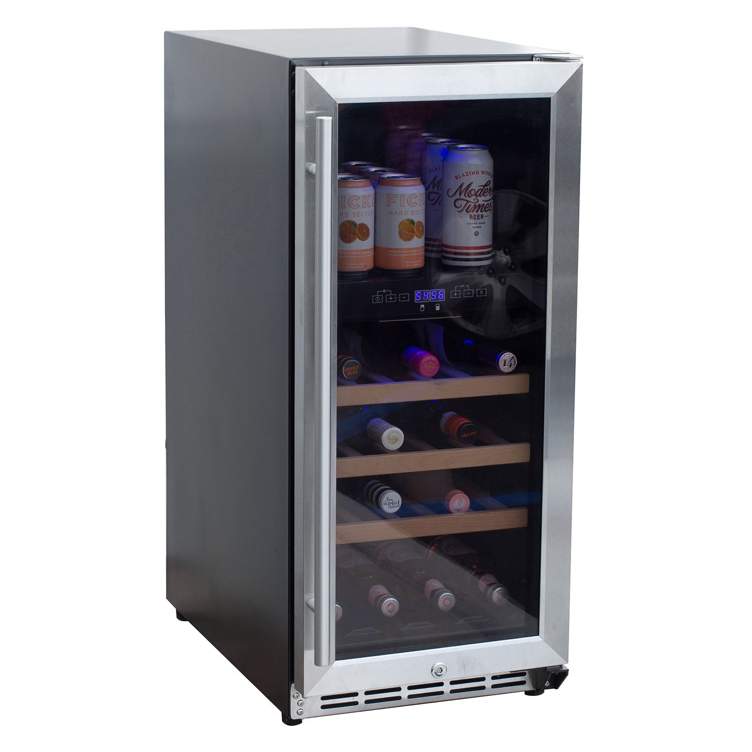 Summerset 15-Inch Outdoor Rated Dual Zone Wine Cooler