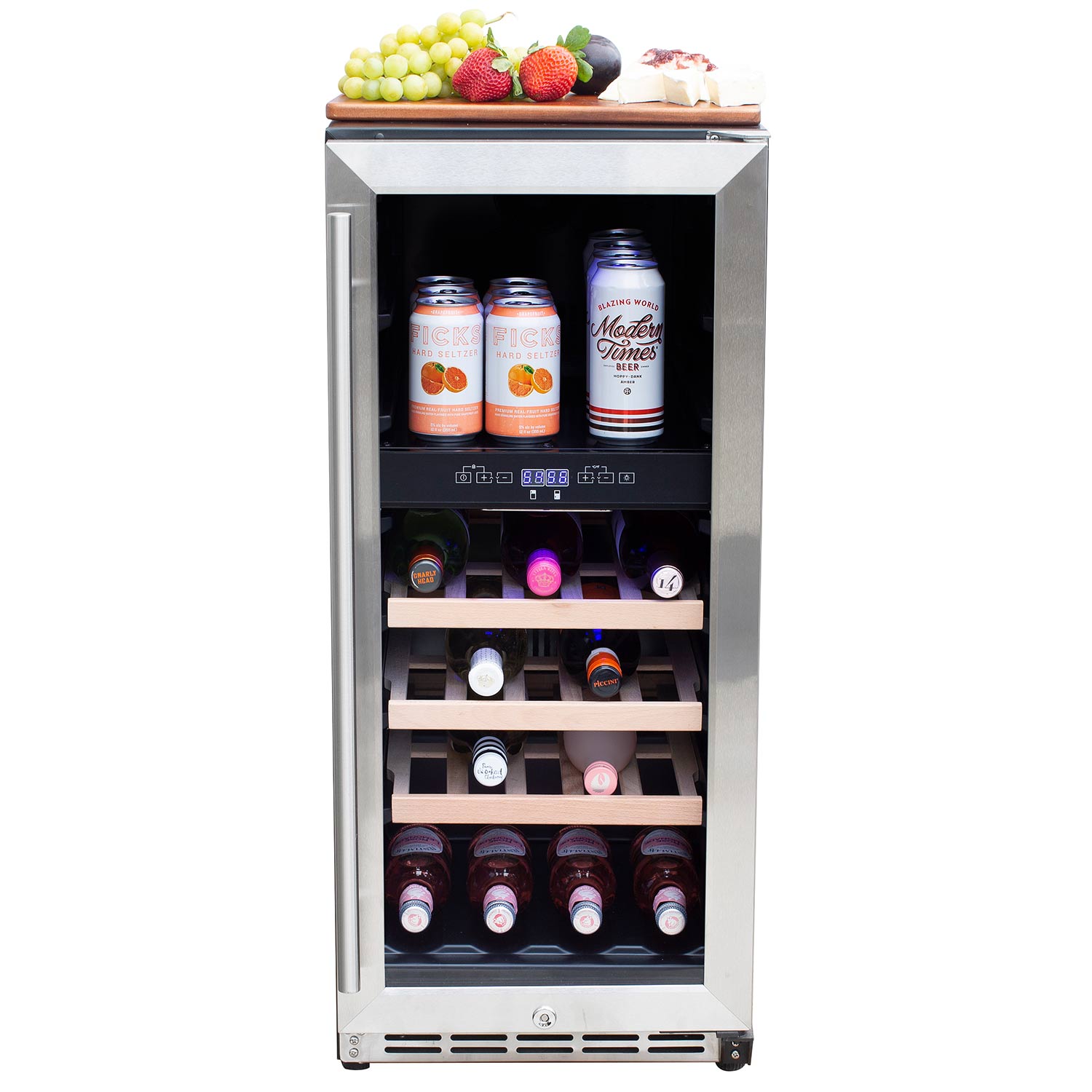 Summerset 15-Inch Outdoor Rated Dual Zone Wine Cooler