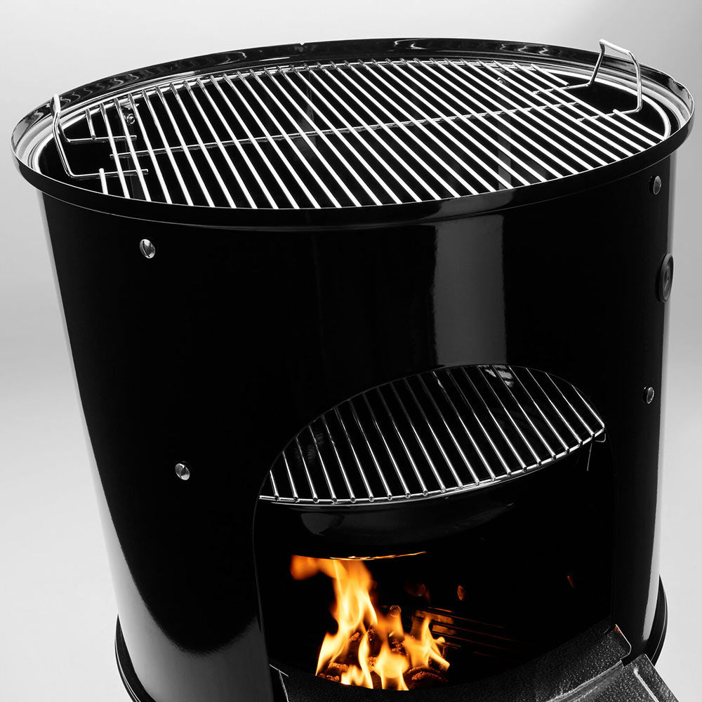 Weber Smokey Mountain Cooker Charcoal Smoker, 14-Inch