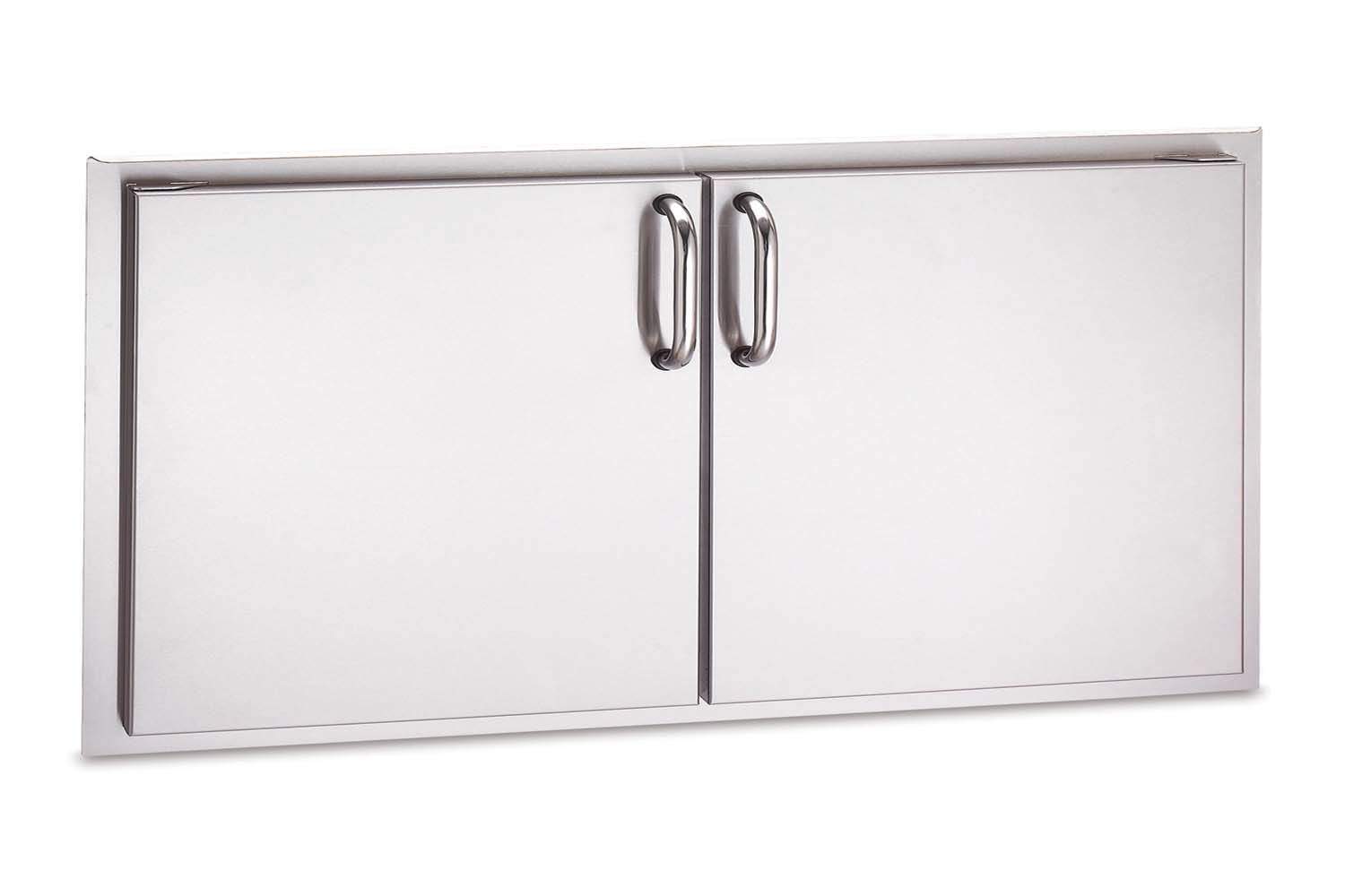 Outdoor grill double door, stainless steel, 16x39 in
