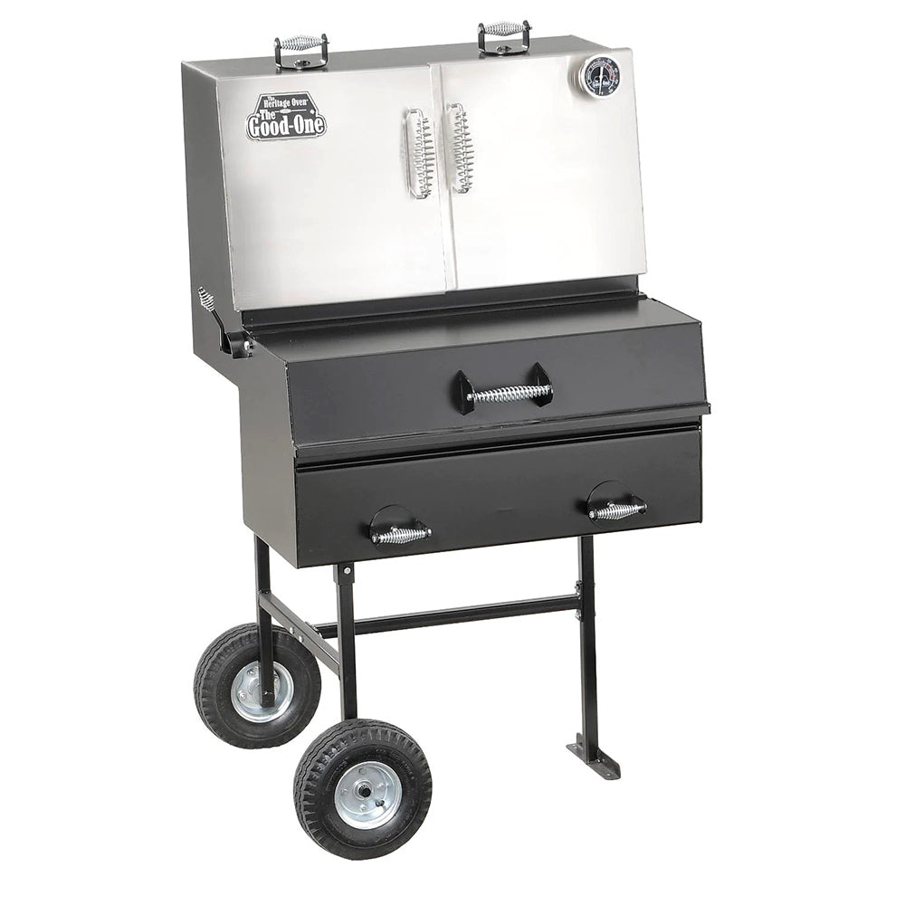 The Good-One The Heritage Oven Generation III Natural Wood Smoker and Grill, Freestanding