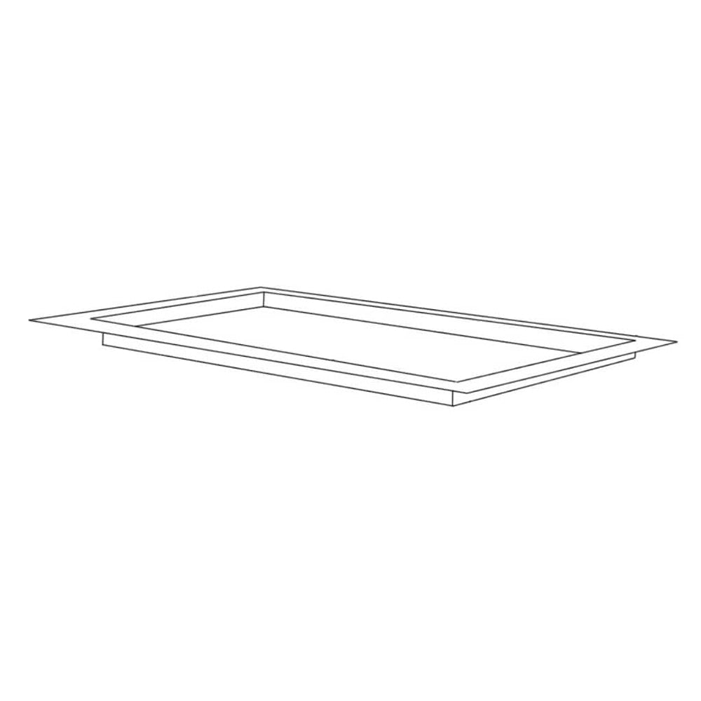 Fire Magic metal trim ring for drop-in insulating jacket, rectangular frame
