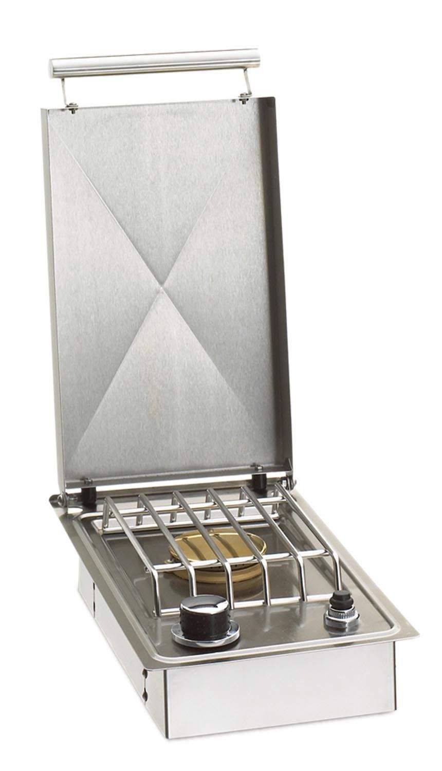 Built-in single side burner with stainless steel grate and control knob