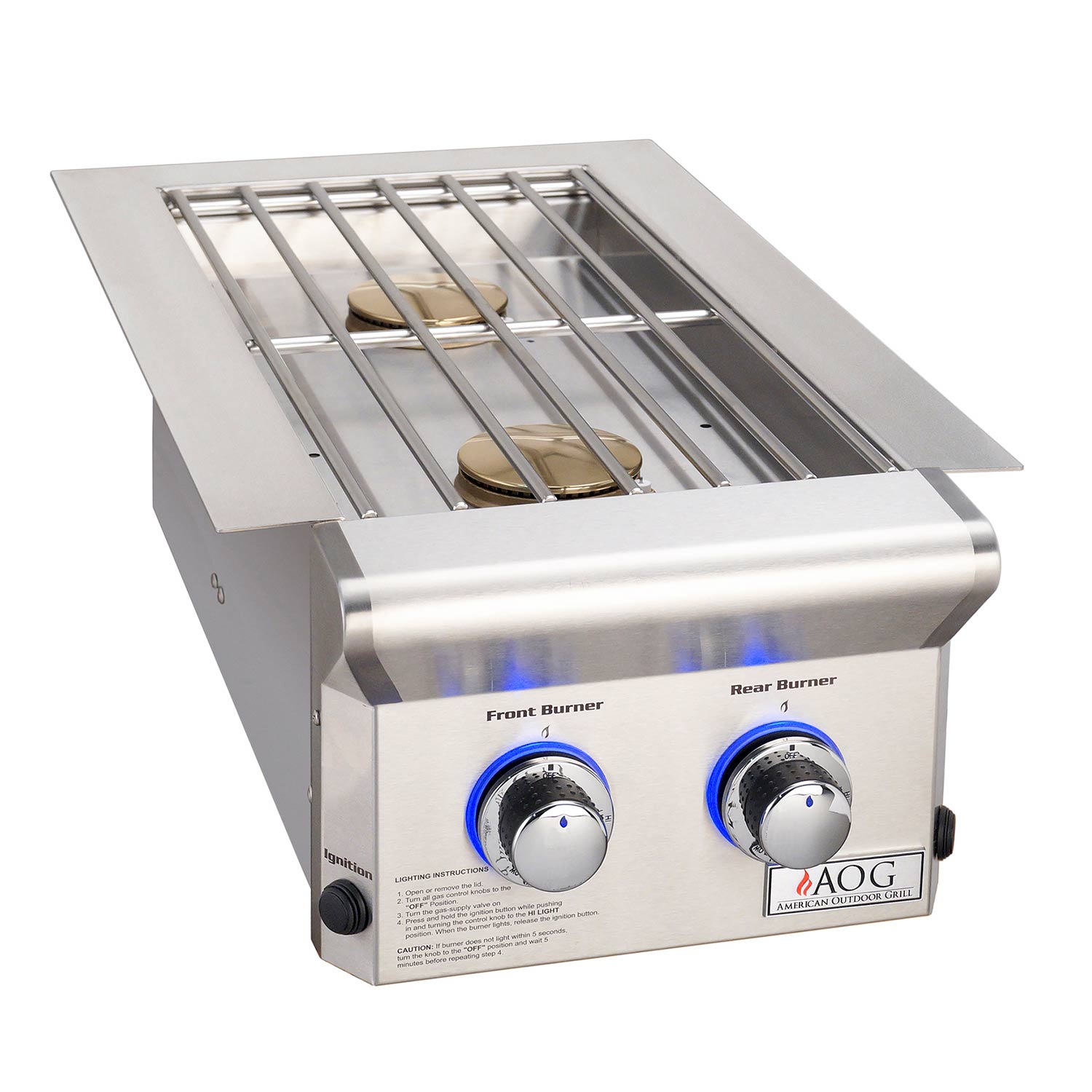 American Outdoor Grill Built-In Double Side Burner