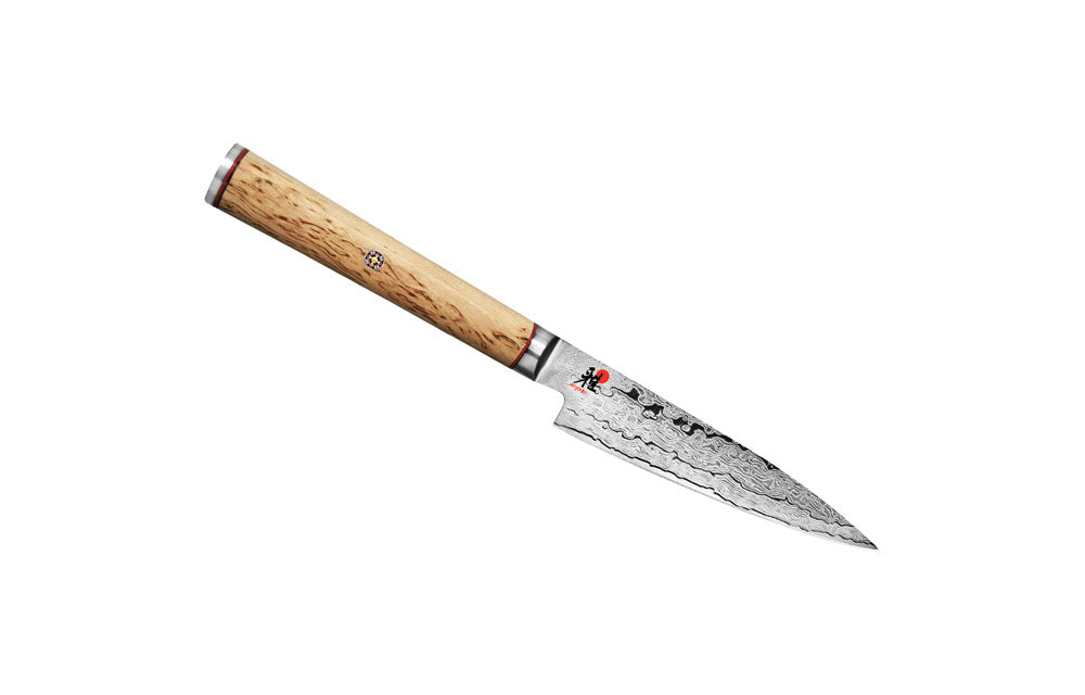 Miyabi paring knife with birchwood SG2-style handle, 3.5-inch blade