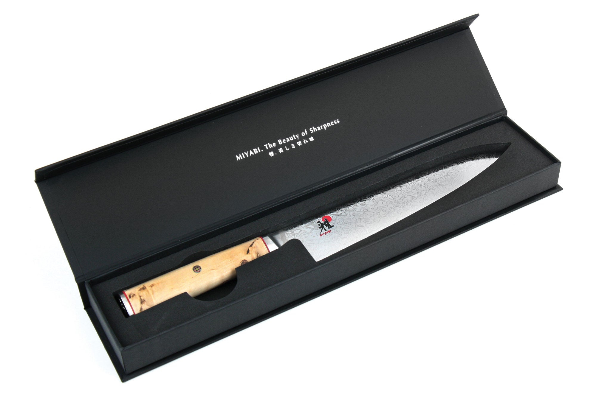 Miyabi Coltello Santoku 5000 Fcd Lama Da 18 Cm In Acciaio Damasco