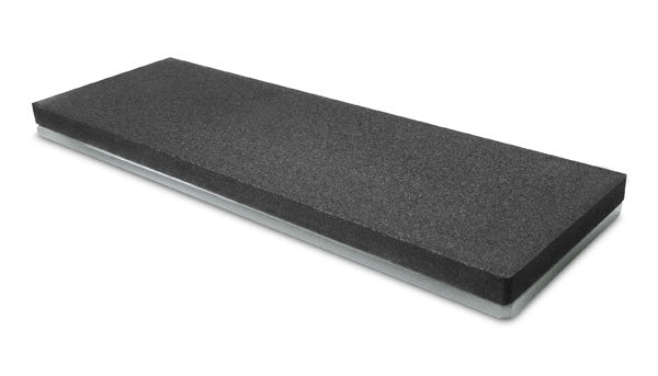 400 grit glass water sharpening stone, dark gray rectangular stone