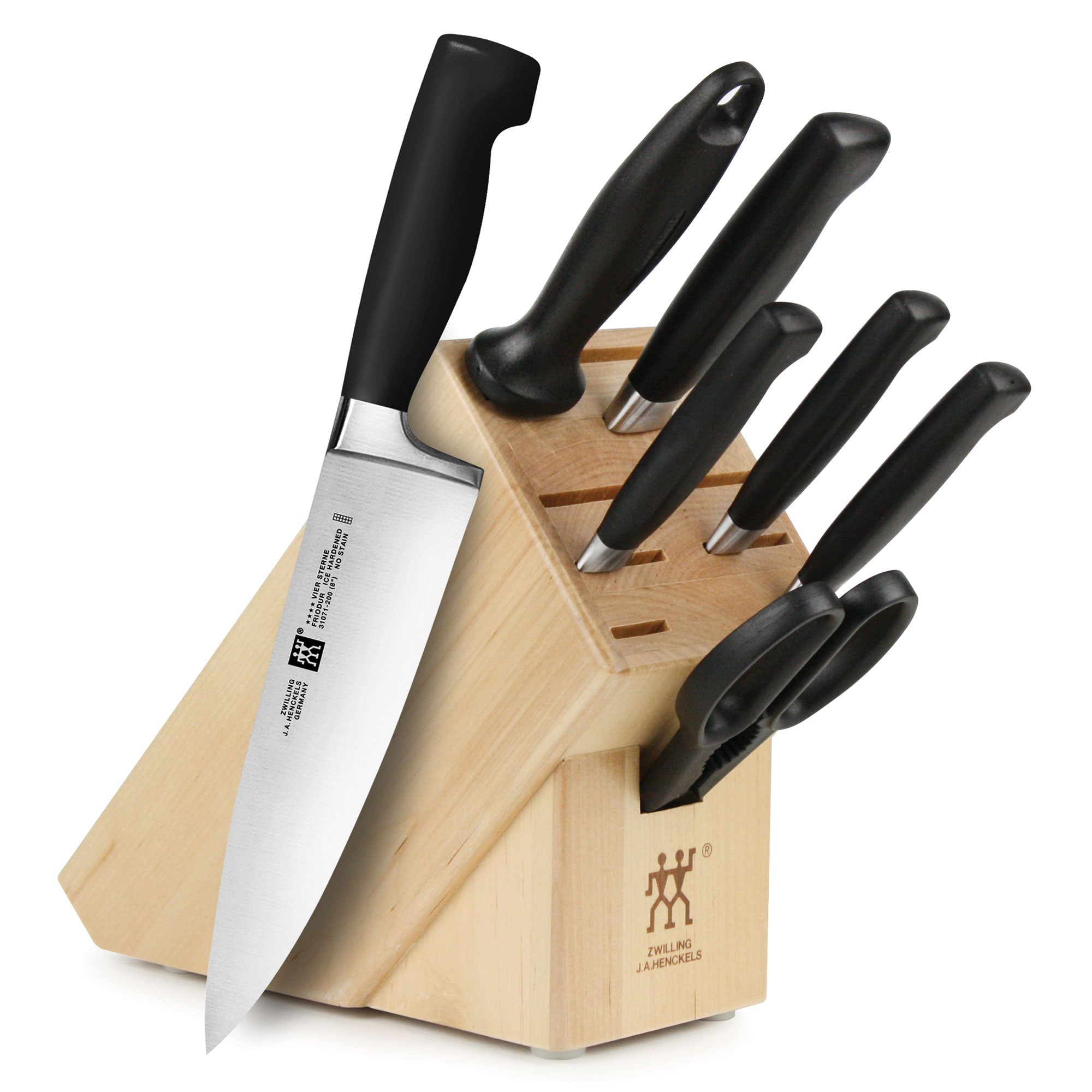 Zwilling J.A. Henckels Four Star 8-Piece Knife Block Set – Kickass