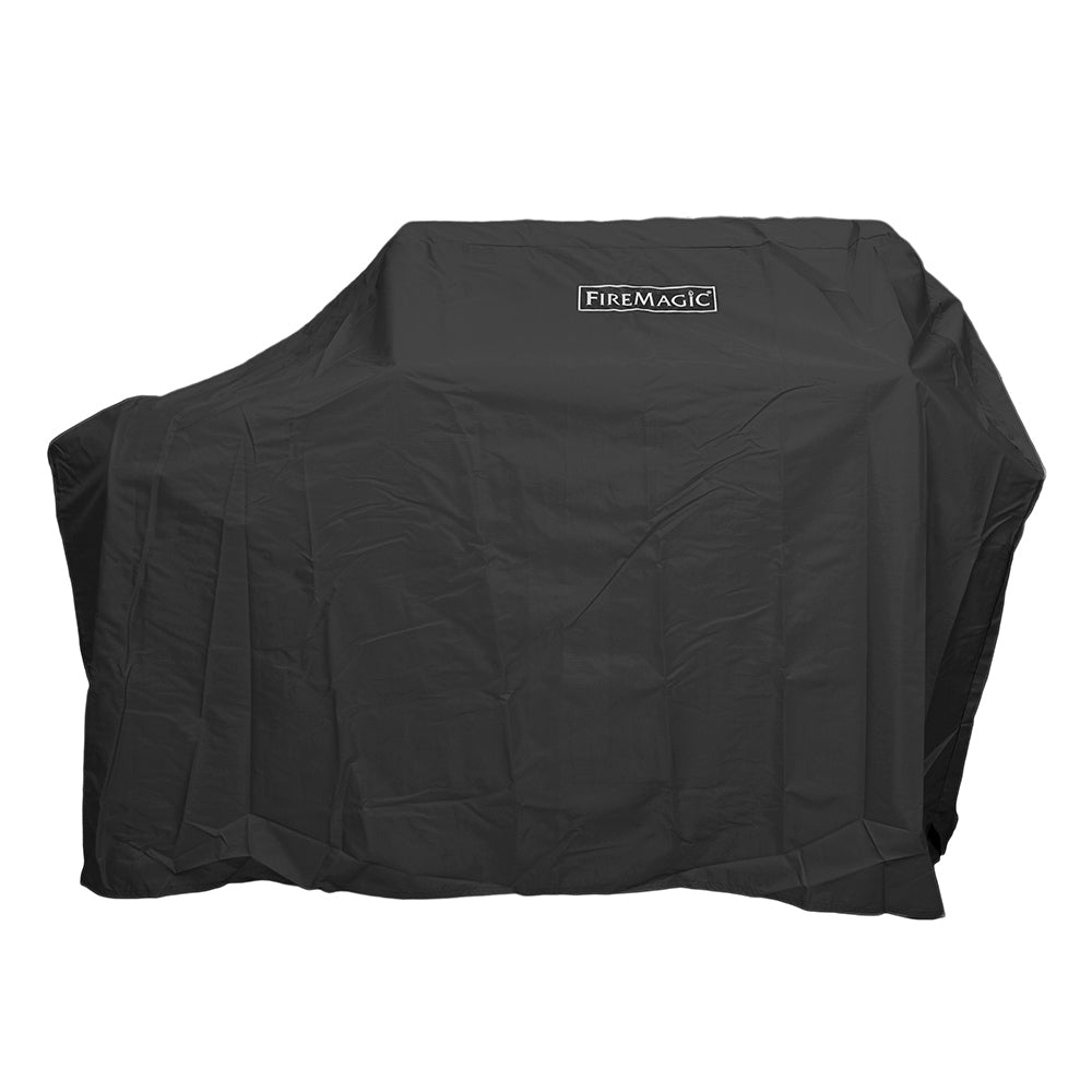 Fire Magic grill cover for built-in grill, black fabric with front logo patch