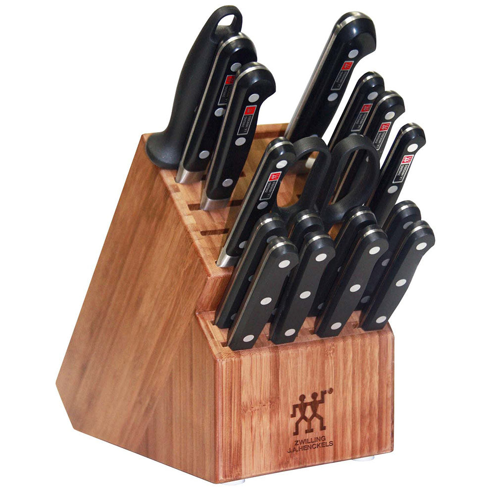 Zwilling J.A. Henckels Professional knife block set with black-handled knives