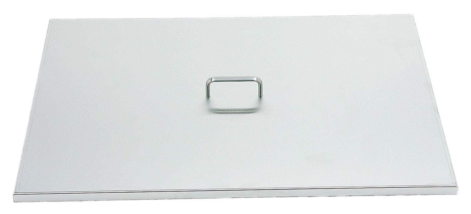 Stainless steel searing burner grid cover with handle
