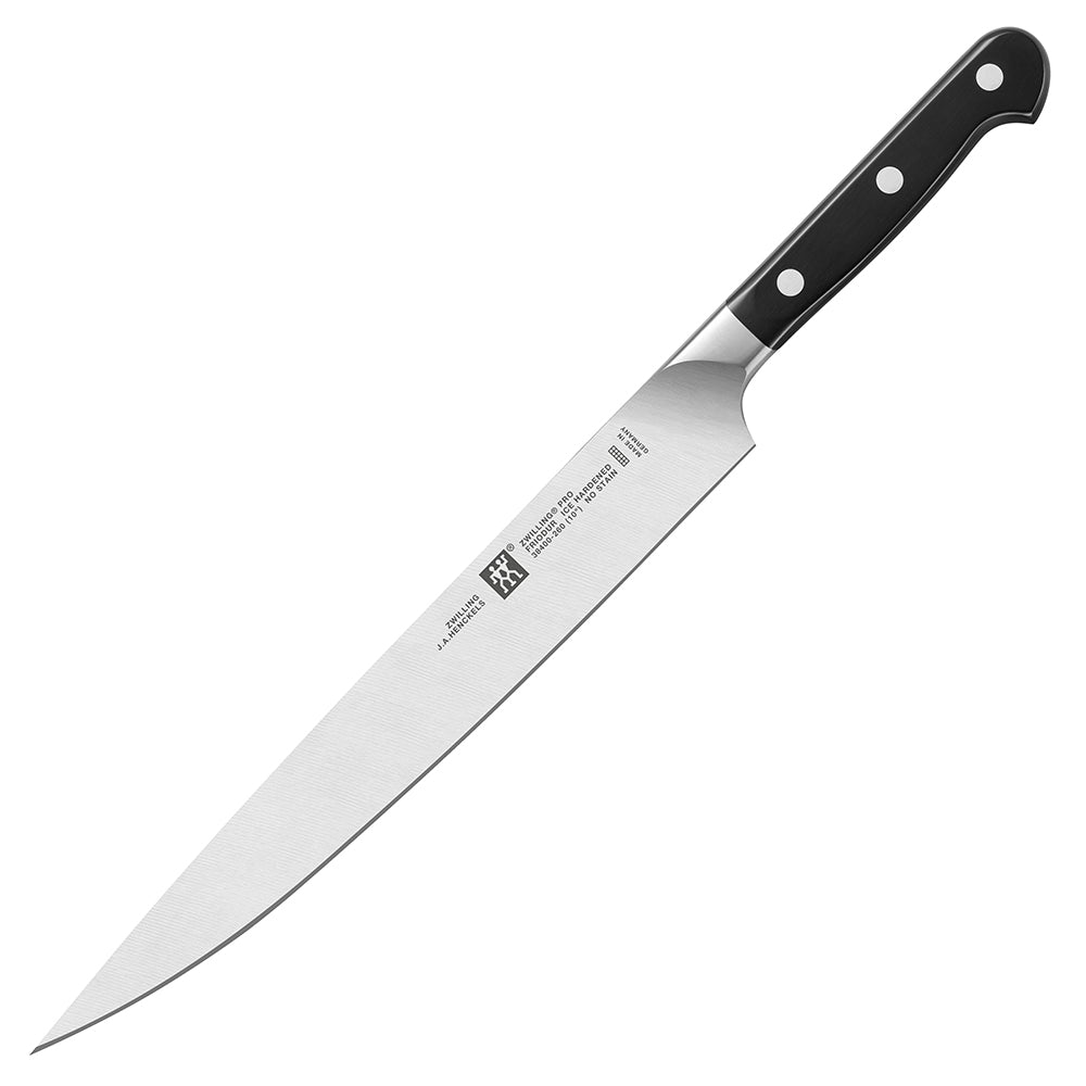 Zwilling J.A. Henckels Pro 10-inch slicing knife with black handle