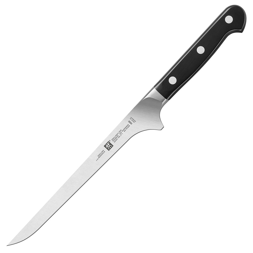 Zwilling J.A. Henckels Pro fillet knife, 7-inch stainless blade, black handle