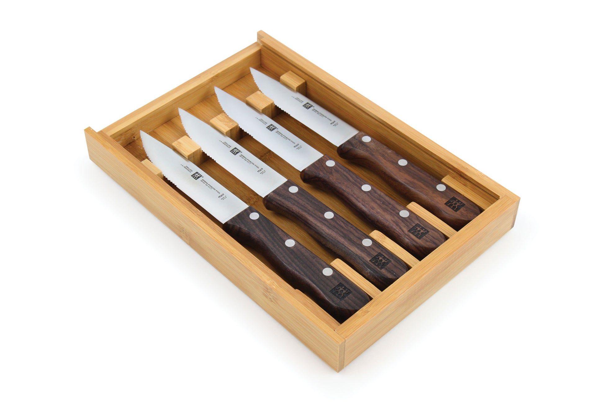 Zwilling J.A. Henckels Steakhouse 4-Piece Steak Knife Set with Storage Case