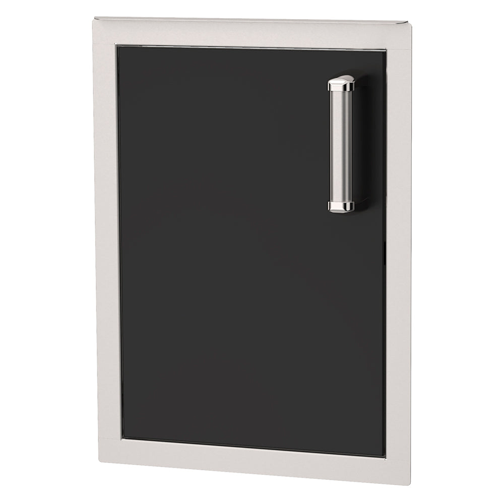Fire Magic Echelon black vertical door with handle, left hinge