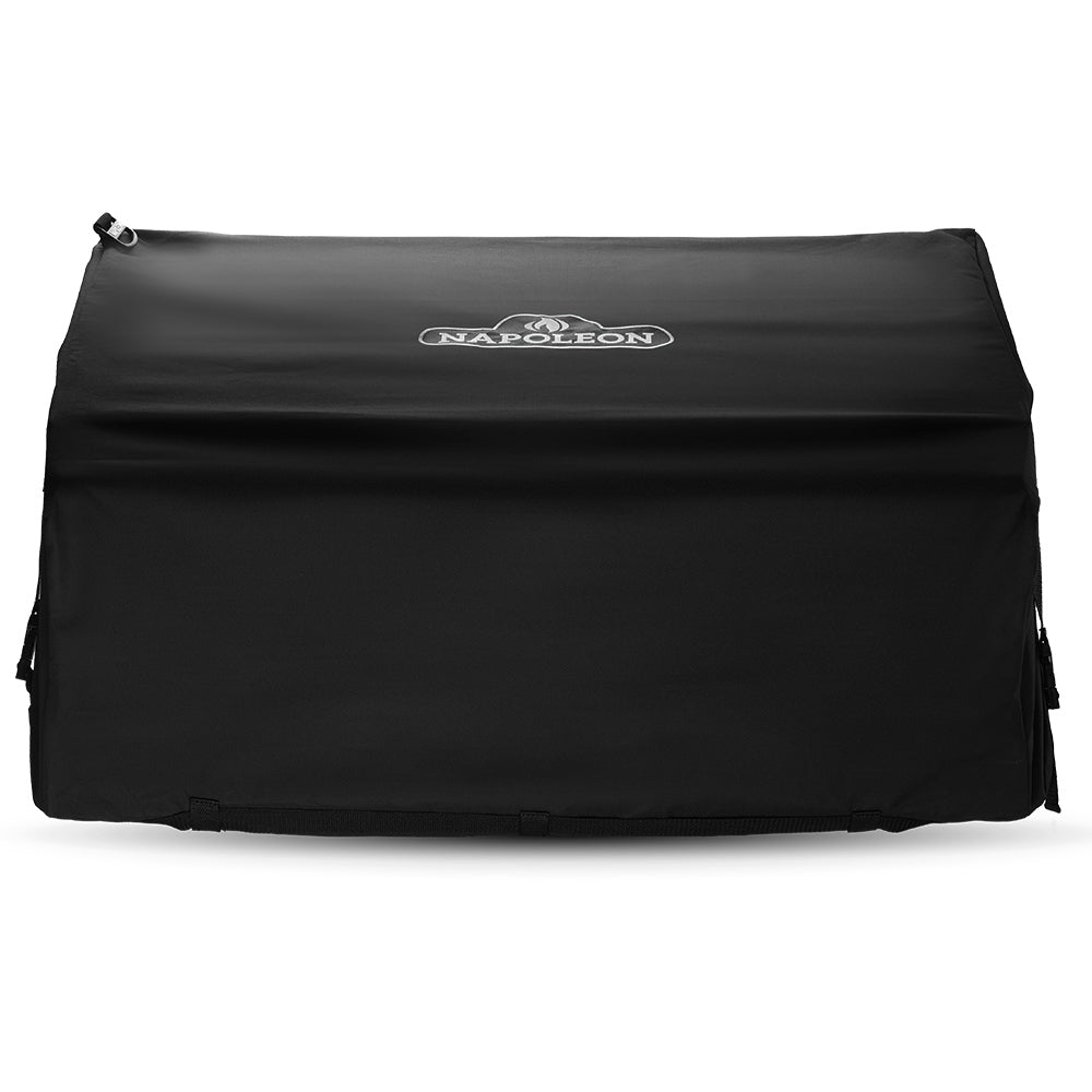 32-inch flat top griddle cover in dark fabric with center logo