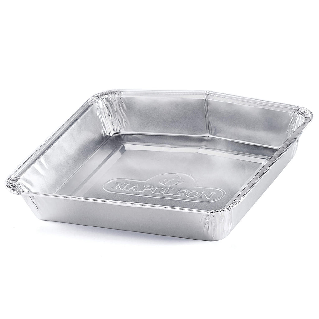 Napoleon disposable aluminum grease tray for grills, rectangular with embossed logo