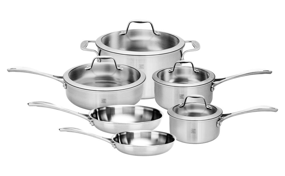 Zwilling J.A. Henckels Spirit 10-Piece Stainless Steel Cookware Set