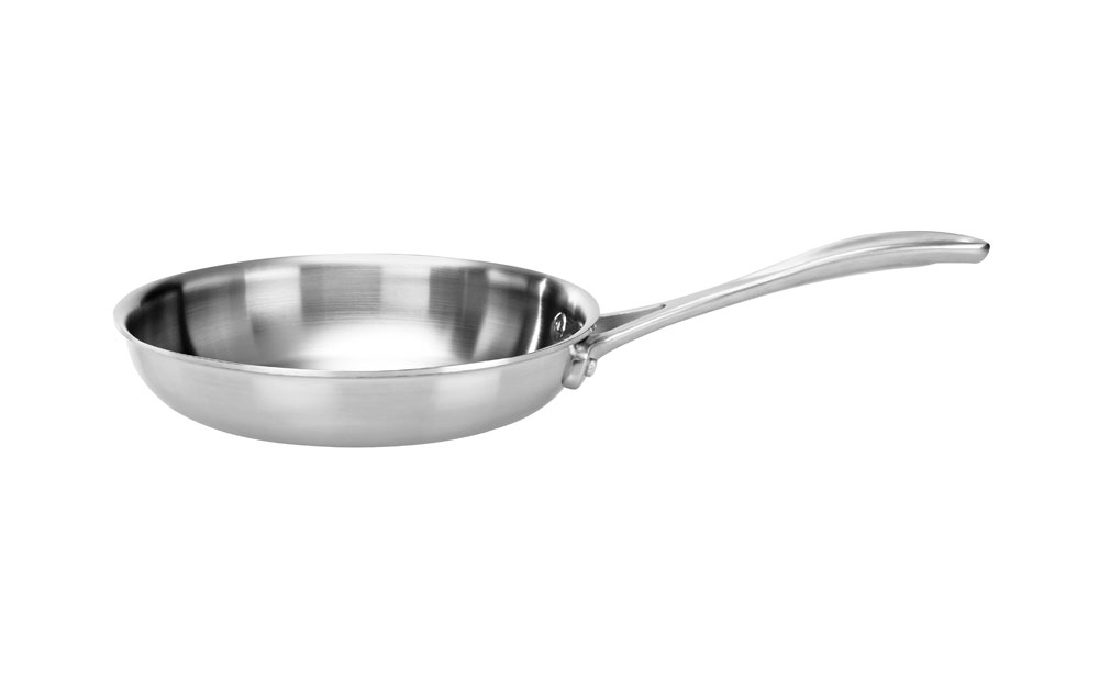 8-inch stainless steel fry pan with long handle, Zwilling J.A. Henckels Spirit.