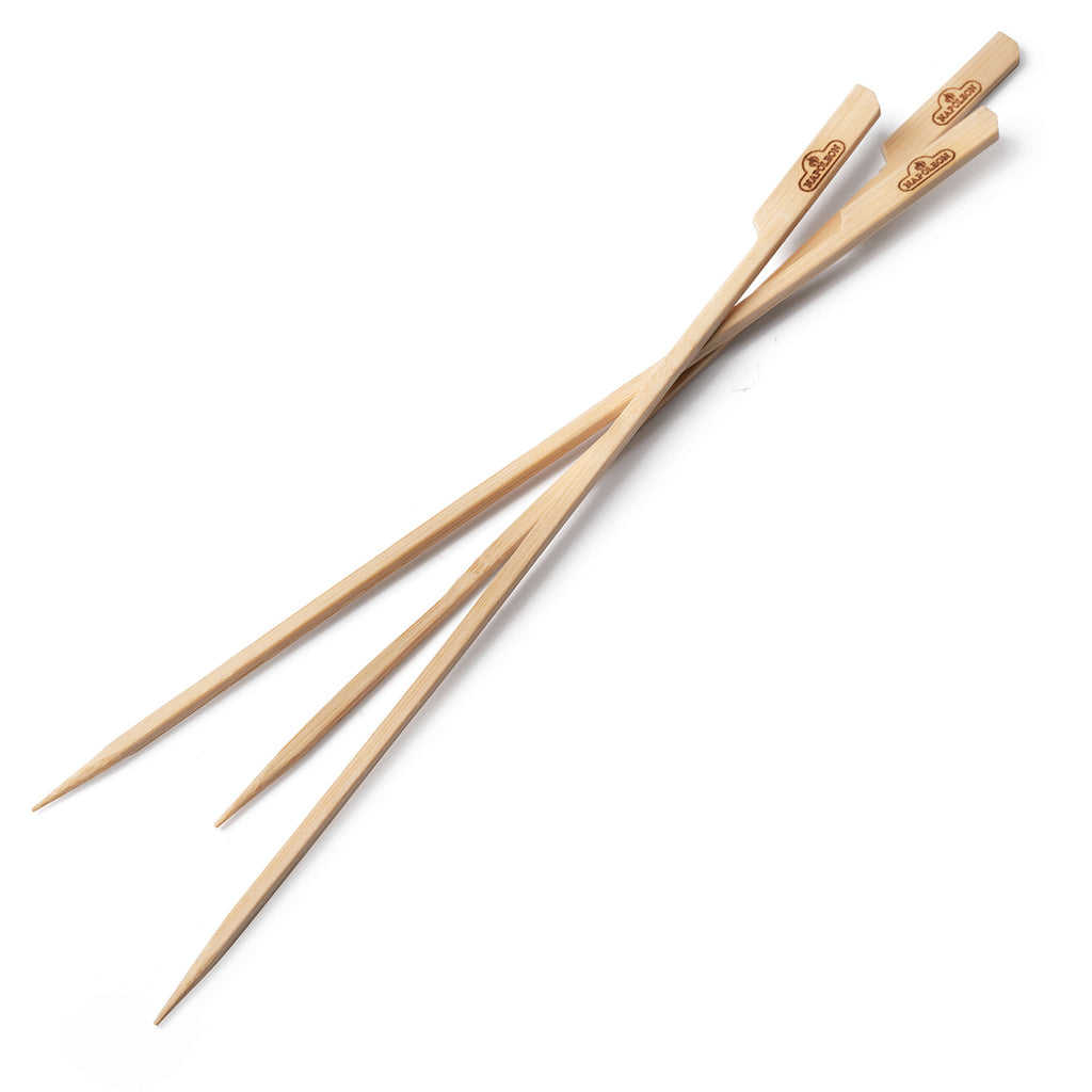 Bamboo skewer set, two 12-inch skewers with pointed tips
