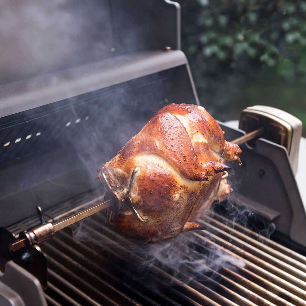 Saber Stainless Steel Rotisserie Rod for 2-Burner Grill