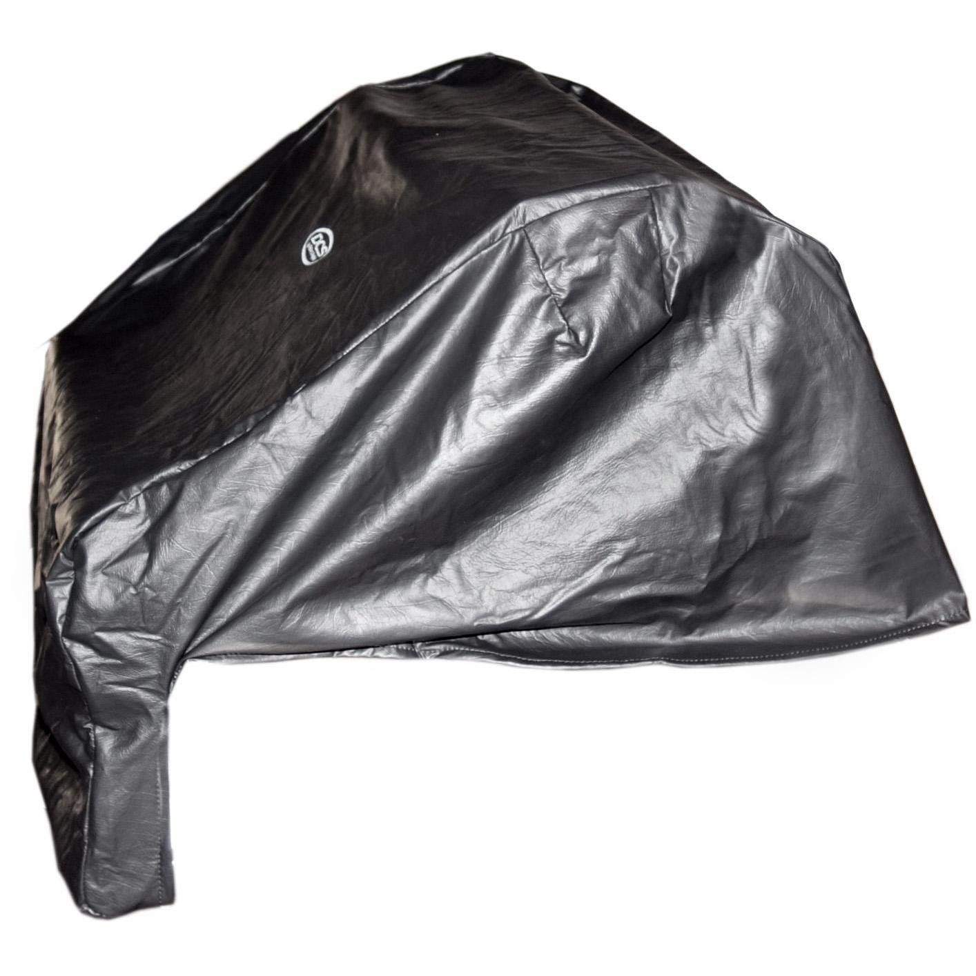 Vinyl grill cover, black, domed shape with DCS badge