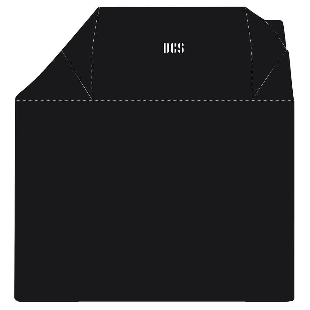Grill cover made of dark vinyl with front logo panel