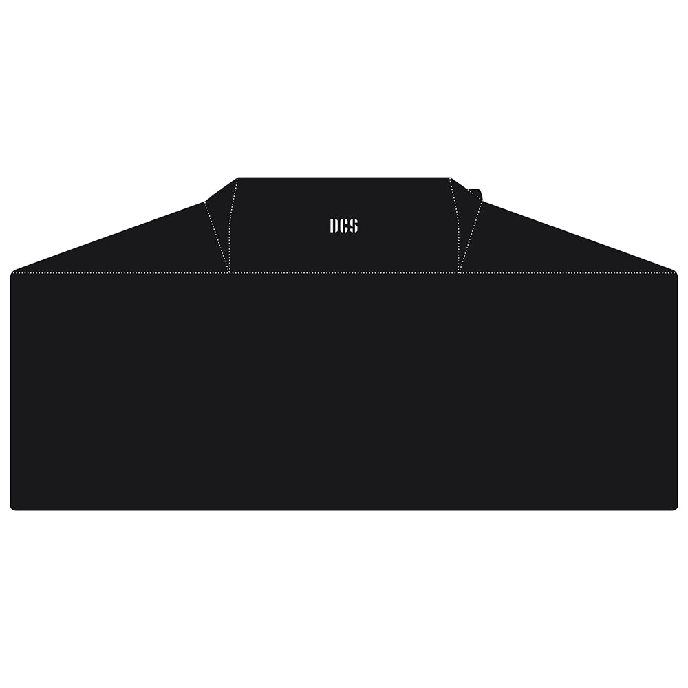 Vinyl grill cover for 36-inch DCS cart grill, dark gray, with DCS logo