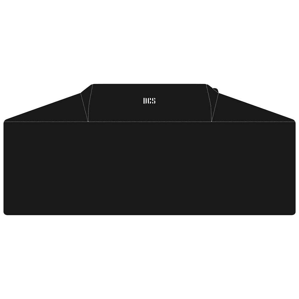 DCS vinyl grill cover with logo, black, fitted for 48-inch on-cart grills