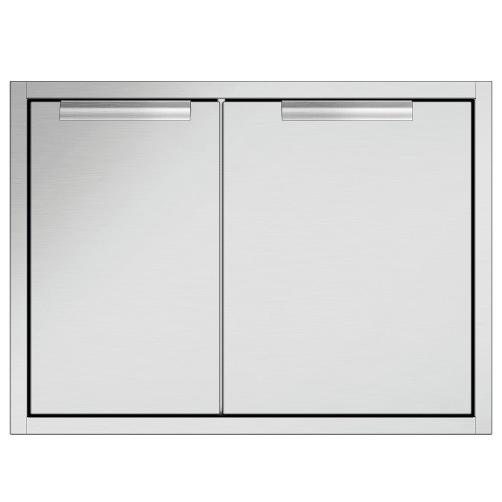 Metal access drawer and propane tank storage cabinet with two doors