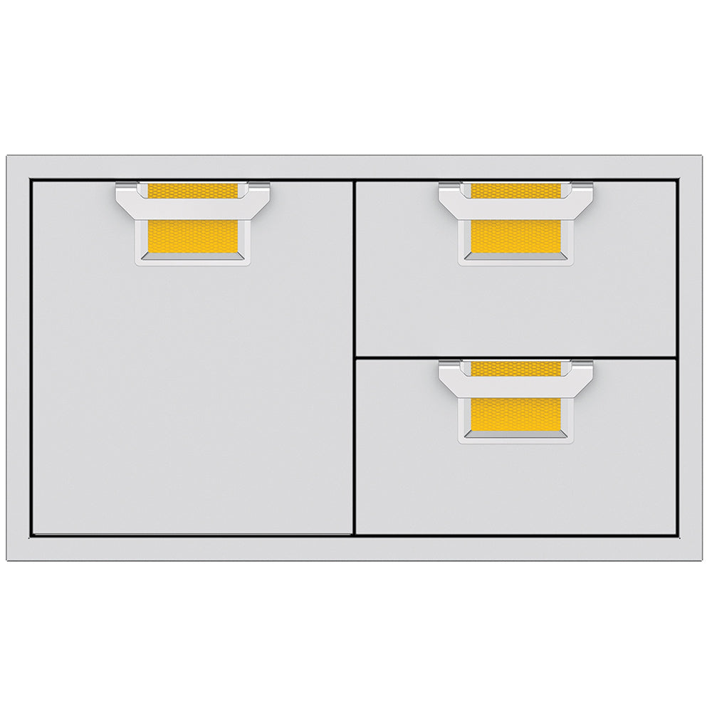 Aspire by Hestan AESDR36 Double Drawer and Storage Door Combo, 36-Inches