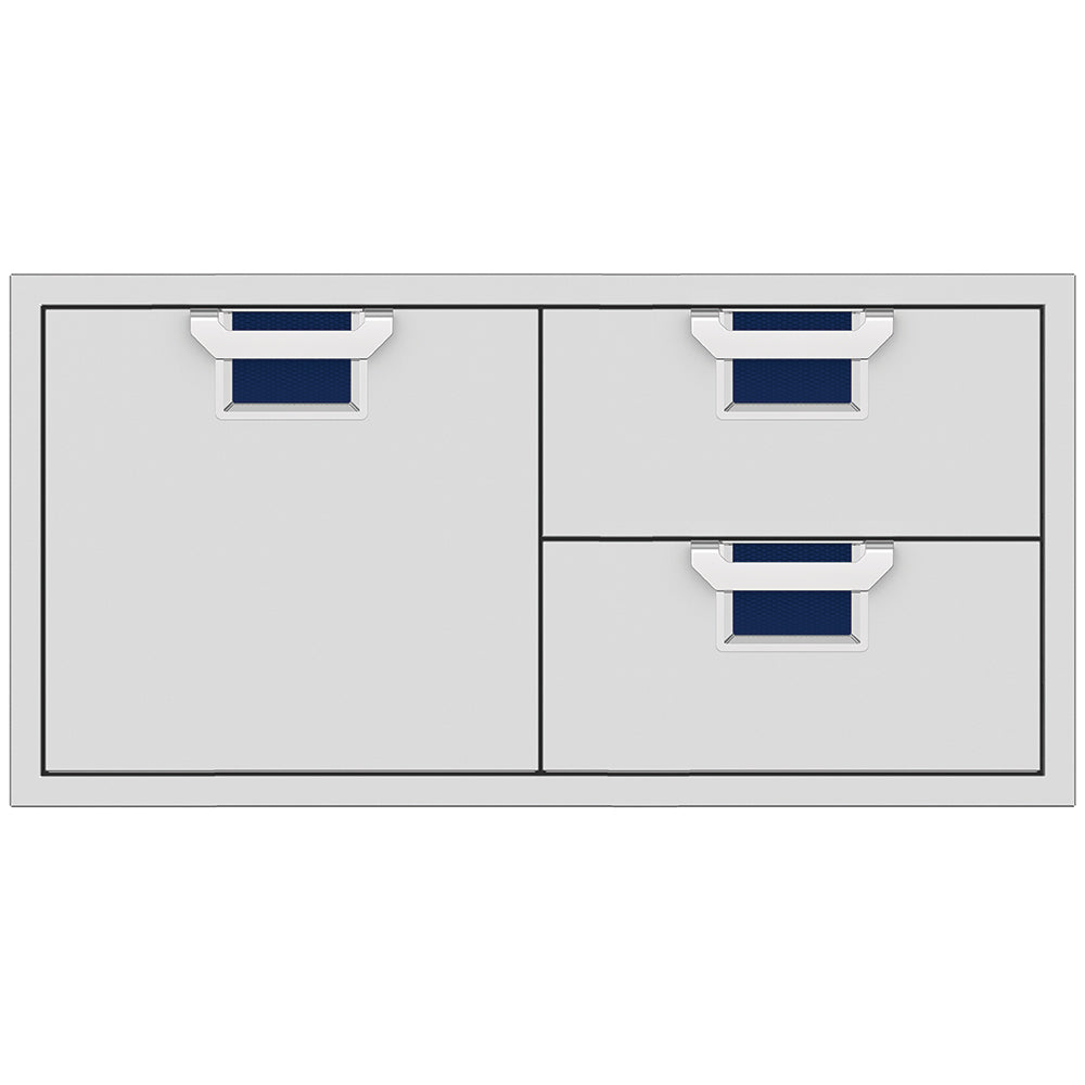 Aspire by Hestan AESDR42 Double Drawer and Storage Door Combo, 42-Inches