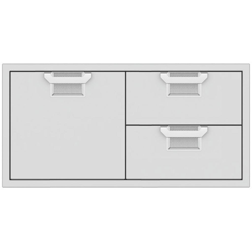 Aspire by Hestan AESDR42 Double Drawer and Storage Door Combo, 42-Inches