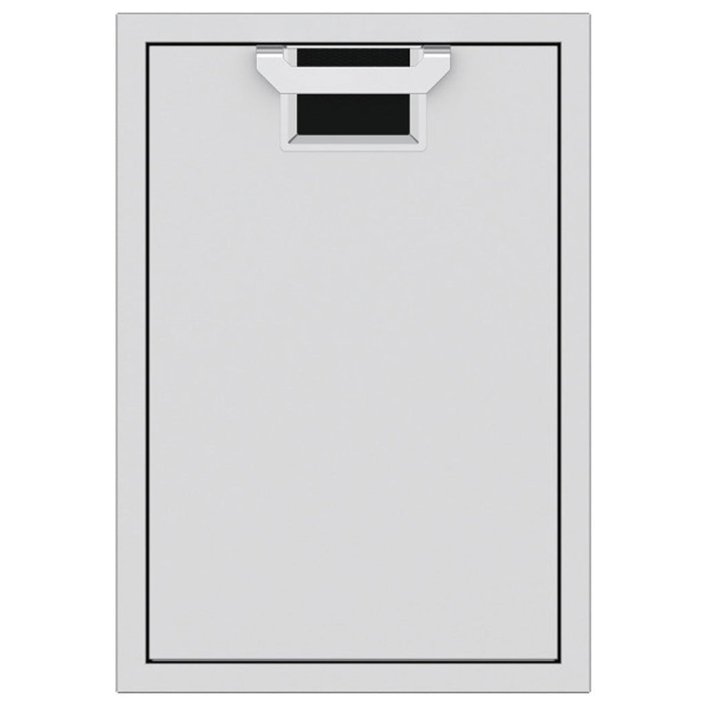 Trash storage drawer with top access panel and empty inner bin