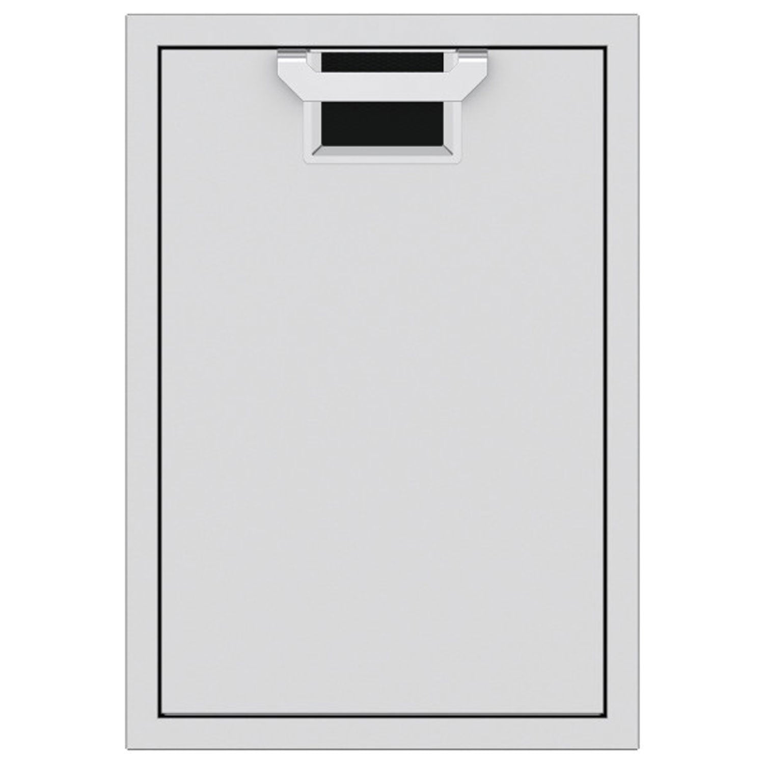 Trash storage drawer with top access panel and empty inner bin