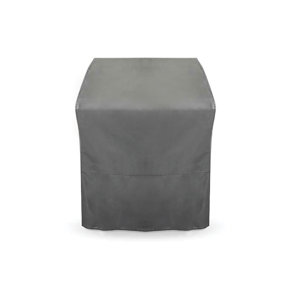 Grill cover for freestanding 30-inch grill, dark gray fabric with tailored fit