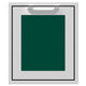 18-inch access door with dark green mesh panel and silver frame