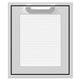 18-inch access door with white mesh panel and silver frame